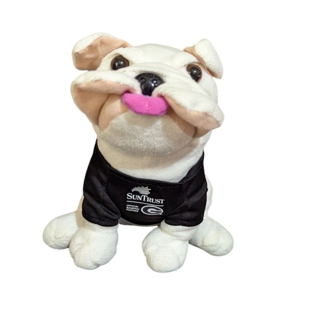 Georgia Bulldogs UGA Mascot Plush SunTrust Official Banking Partner White 7 inch